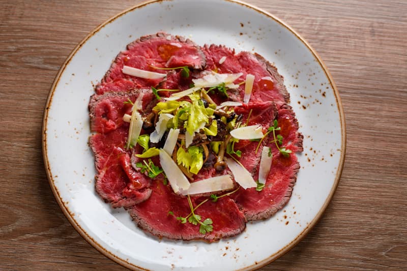 Beef carpaccio